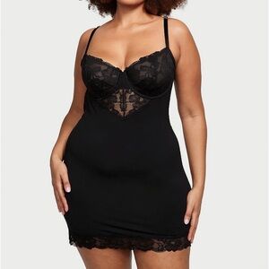 Victorias Secret Black Lace Chemise